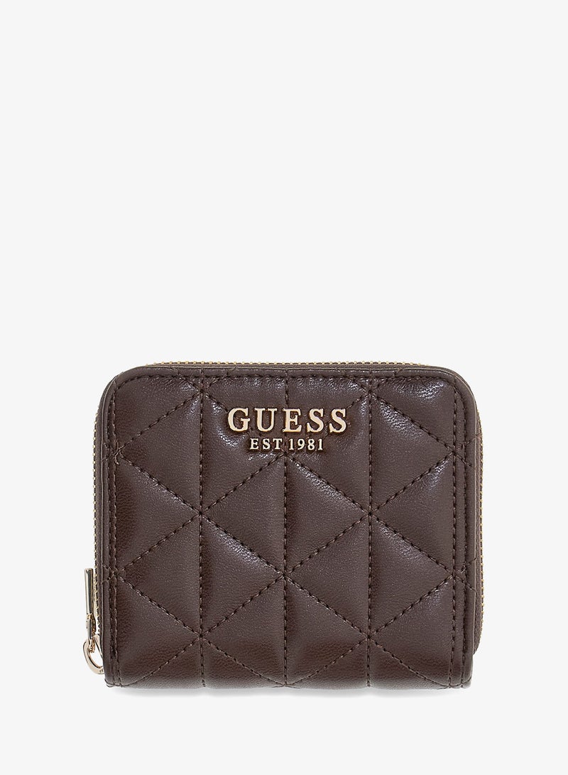 GUESS Paisleigh Quilted Zip Around Wallet - Image 1